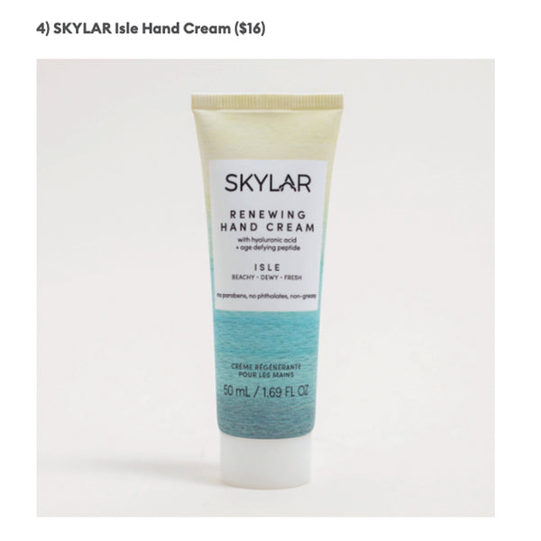 Sporteluxe Loves Skylar Hand Cream to Invigorate Dry Skin