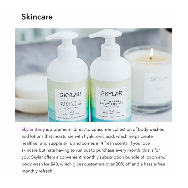 Skylar Is a Top Pick for RetailMeNot's Beauty Routine