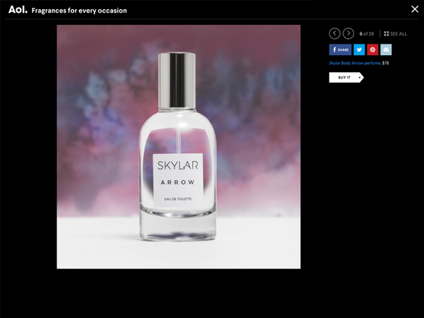 AOL Names Skylar Fragrance for Every Occasion
