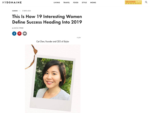 My Domaine: Skylar Founder Cat Chen Defines Success